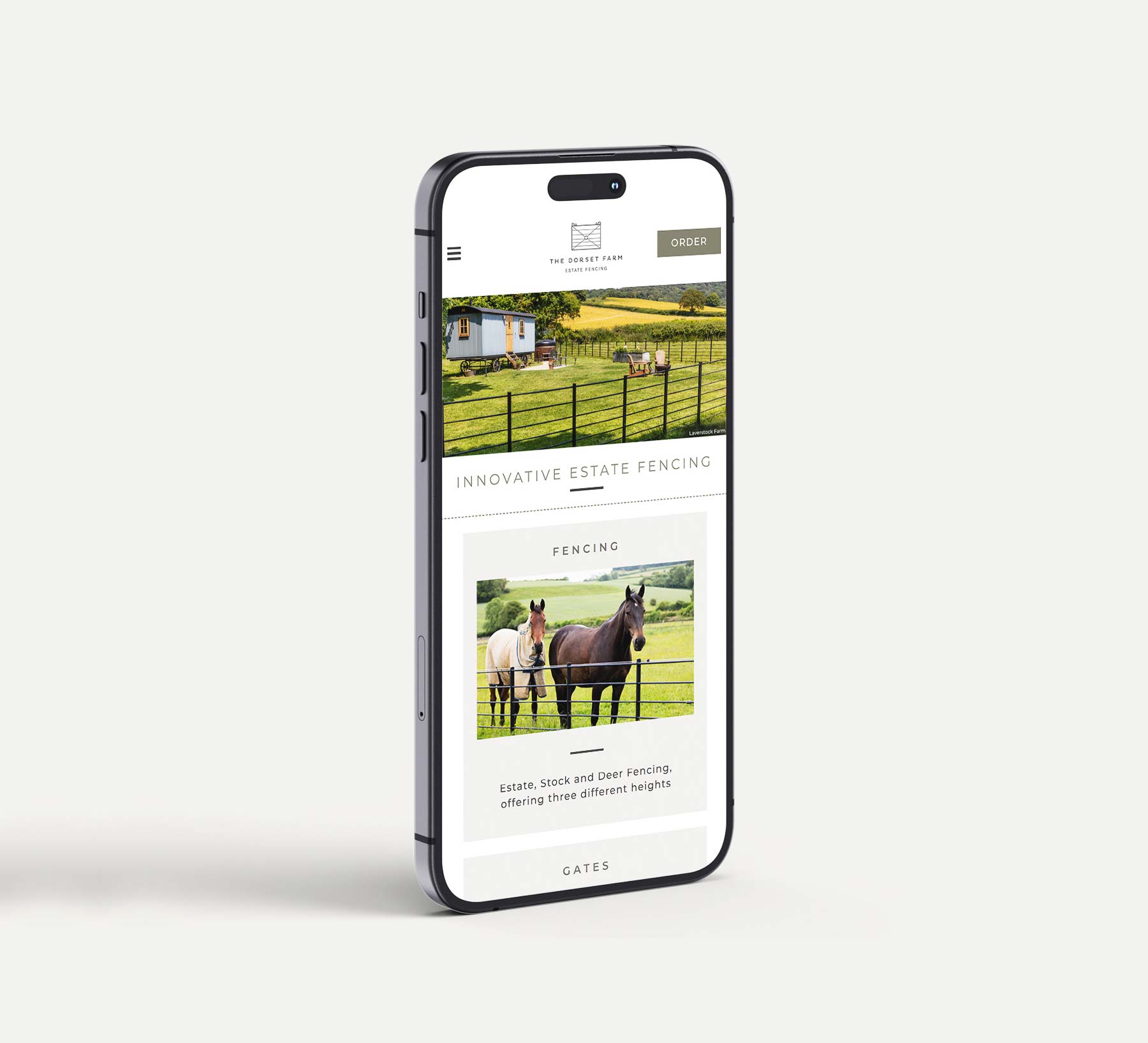 The Dorset Farm, Estate Fencing | A lead -generation brochure website